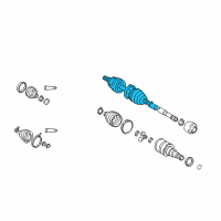 OEM 2005 Toyota Matrix Outer Joint Diagram - 43460-09800