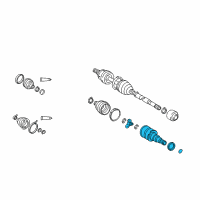 OEM 2008 Toyota Corolla Front Axle Inboard Joint Sub-Assembly, Left Diagram - 43047-02070