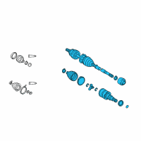 OEM Toyota Corolla Axle Diagram - 43410-02350