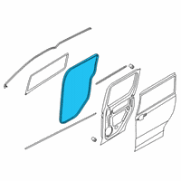 OEM 2017 Ford Transit Connect Body Weatherstrip Diagram - DT1Z-6125324-A