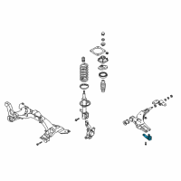 OEM 2004 Kia Spectra Joint-Ball, Up Diagram - 0K2A134550A