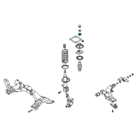 OEM 1998 Kia Sephia Bearing-Strut Diagram - 0K2A13438XA