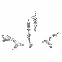 OEM 1994 Kia Sephia Seat-Spring Diagram - 0K20134013B