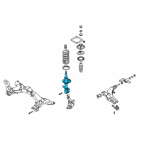OEM Kia Spectra Front Shock Absorber Assembly, Right Diagram - 0K2NF34700