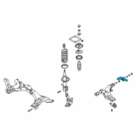 OEM 2000 Kia Sephia Bush-Lower Arm, Rear, LH Diagram - 0K2A13446Y