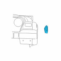 OEM 1999 Jeep Wrangler Lamp-Side REPEATER Diagram - 55155460AC