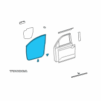 OEM Toyota Sequoia Surround Weatherstrip Diagram - 67862-0C030