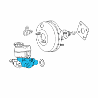 OEM 2004 Dodge Neon Brake Master Cylinder Diagram - 5015149AB