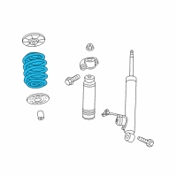 OEM 2014 Cadillac ELR Coil Spring Diagram - 23186571