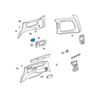 OEM 2007 Lexus LX470 Quarter Trim Holder Left Diagram - 66990-60010-B1