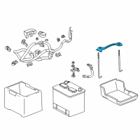 OEM Acura Plate Set, Battery (70D) Diagram - 31512-T2A-A10