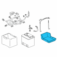 OEM Acura TLX Box, Battery (70D) Diagram - 31521-T2A-A10