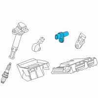 OEM Pontiac G8 Crankshaft Sensor Diagram - 12613030