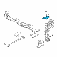 OEM 2007 Chevrolet Impala Mount Asm-Rear Suspension Strut Diagram - 10410962