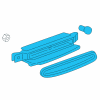 OEM Pontiac G6 High Mount Lamp Diagram - 20823548