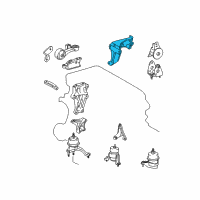 OEM 2013 Toyota Venza Rear Mount Bracket Diagram - 12321-36010