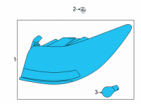 OEM 2020 Kia Cadenza Lamp Assembly-Rear Comb Diagram - 92402F6520