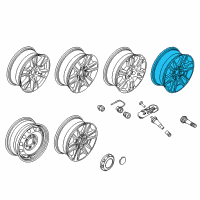 OEM 2015 Ford F-150 Wheel, Alloy Diagram - FL3Z-1007-K