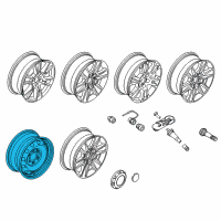 OEM 2020 Ford F-150 Wheel, Spare Diagram - 5L3Z-1015-DA