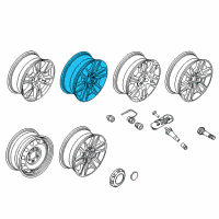 OEM 2017 Ford F-150 Wheel, Alloy Diagram - FL3Z-1007-C