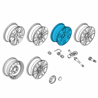 OEM 2018 Ford F-150 Wheel, Alloy Diagram - FL3Z-1007-D