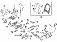 OEM 2019 Nissan Altima Seat Slide Switch, LH Diagram - 87066-6CC0A