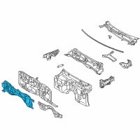 OEM 2011 Lexus IS F INSULATOR, Dash Panel Diagram - 55223-53082