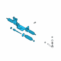 OEM 2001 Chevrolet Tracker Gear, Power Steering (On Esn) Diagram - 91175546