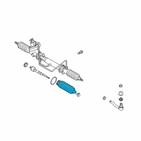 OEM 2004 Chevrolet Tracker Boot, Steering Pinion Side (On Esn) Diagram - 91175532