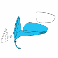 OEM Chrysler 200 Outside Rearview Diagram - 1UY10TZZAF