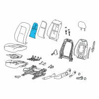 OEM 2017 Chevrolet Bolt EV Seat Back Heater Diagram - 13520956