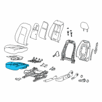 OEM Chevrolet Bolt EV Seat Cushion Pad Diagram - 42643694