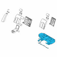 OEM 2018 Hyundai Sonata Cushion Assembly-Rear Seat Diagram - 89100-C2KG0-XTG