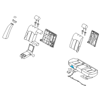 OEM 2019 Hyundai Sonata Pad Assembly-Rear Seat Cushion Diagram - 89150-C2KB0