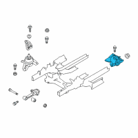 OEM 2014 Hyundai Tucson Transaxle Mounting Bracket Assembly Diagram - 21830-2S001