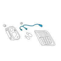 OEM 2009 Toyota Camry Socket & Wire Diagram - 81585-33120