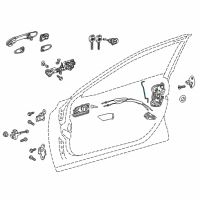 OEM 2018 Toyota Camry Lock Rod Diagram - 69312-06190