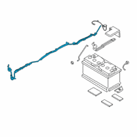OEM BMW 430i xDrive BATTERY CABLE POSITIVE, BELO Diagram - 61-12-9-107-461