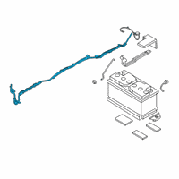 OEM 2021 BMW 330e BATTERY CABLE POSITIVE, BELO Diagram - 61-12-9-107-461