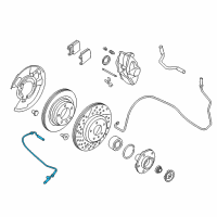 OEM 2020 BMW 230i ABS Wheel Speed Sensor Diagram - 34526896322