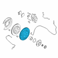 OEM 2017 BMW 230i Brake Disc, Ventilated, W/Holes, Rear Diagram - 34-20-6-797-598