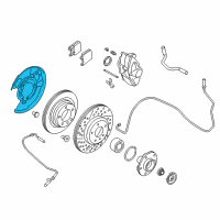 OEM BMW M235i xDrive Protection Plate Left Diagram - 34-21-6-792-243