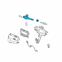 OEM 2013 Acura MDX Coil, Plug Hole Diagram - 30520-RN0-A01