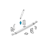 OEM 2000 Chevrolet Suburban 2500 Bumper Diagram - 15716479