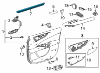 OEM 2022 Lexus NX250 WEATHERSTRIP, FR DOO Diagram - 68171-78020