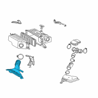 OEM 2010 Toyota Highlander Air Inlet Diagram - 17751-20060
