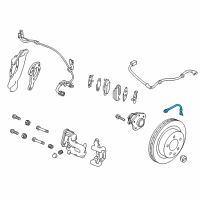 OEM 2018 Nissan Leaf Hose Assy-Brake, Rear Diagram - 46210-5SK1B