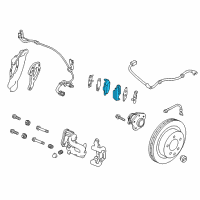 OEM 2020 Nissan Leaf Disc Brake Pad Kit Diagram - D4060-5SA0A