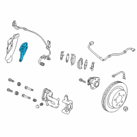 OEM Nissan Leaf Plate Assy-Back, Rear Brake Rh Diagram - 44021-5SK0A