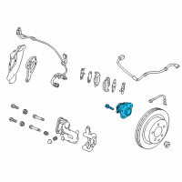 OEM 2022 Nissan Leaf Hub Assembly Rear Diagram - 43202-5SN0A